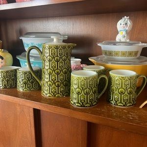 Vintage Japan Ceramic Teapot Set